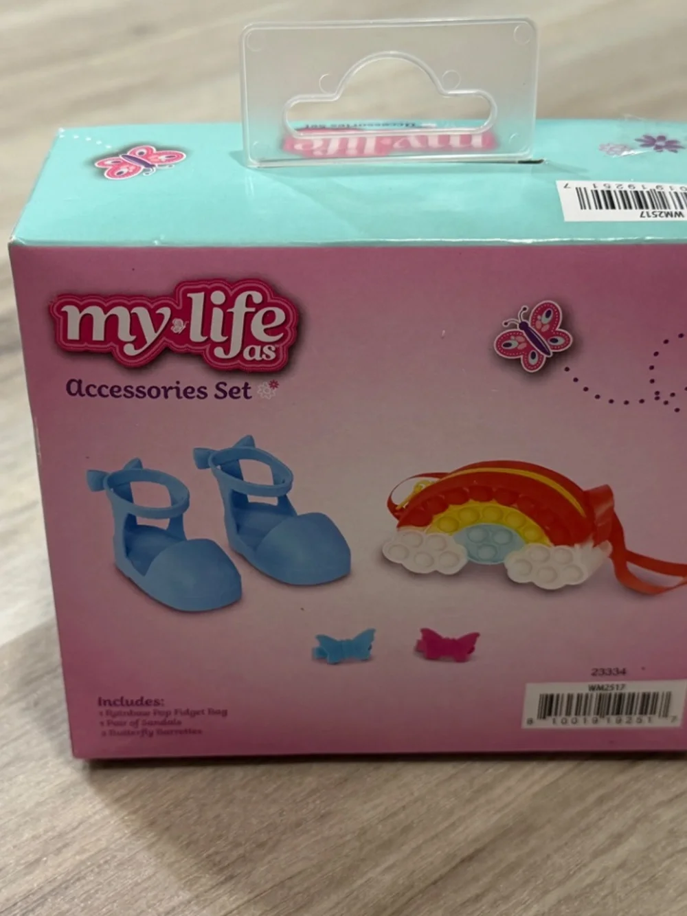 My Life As Rainbow Pop It Purse 4 Pc Doll Accessories Set NIP